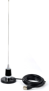 Monochrome antenna with cord.